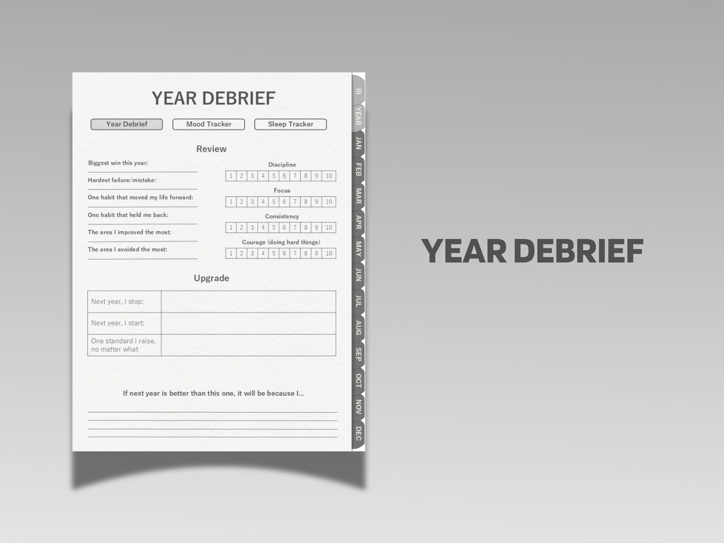 Men's Digital Journal | 365-Day Planner for Discipline & Focus