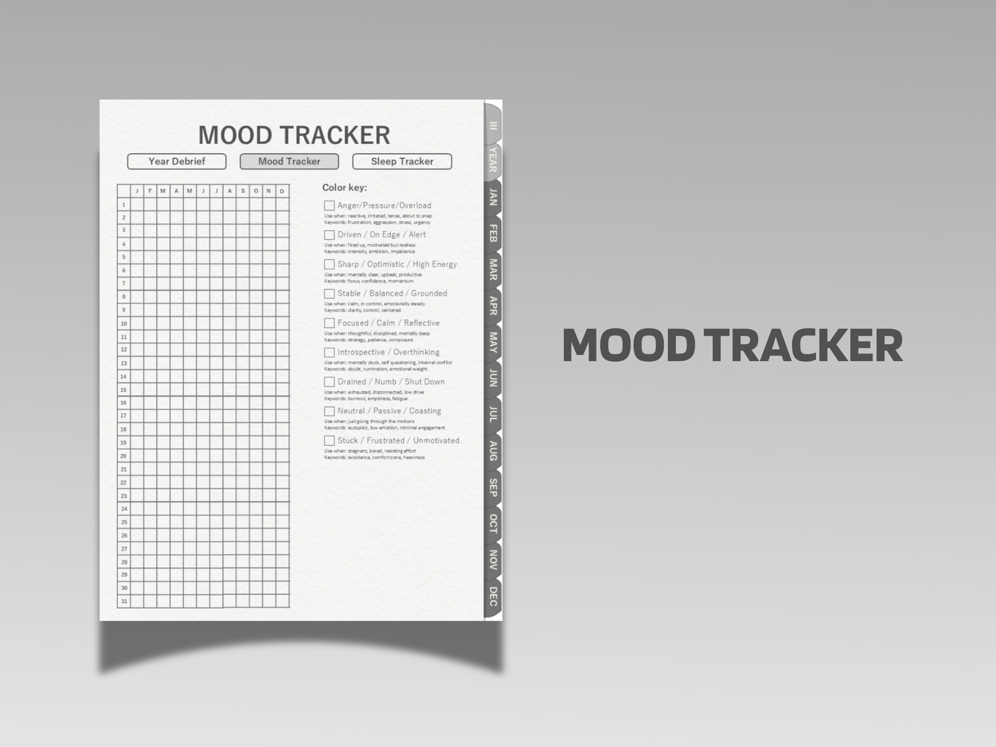 Men's Digital Journal | 365-Day Planner for Discipline & Focus