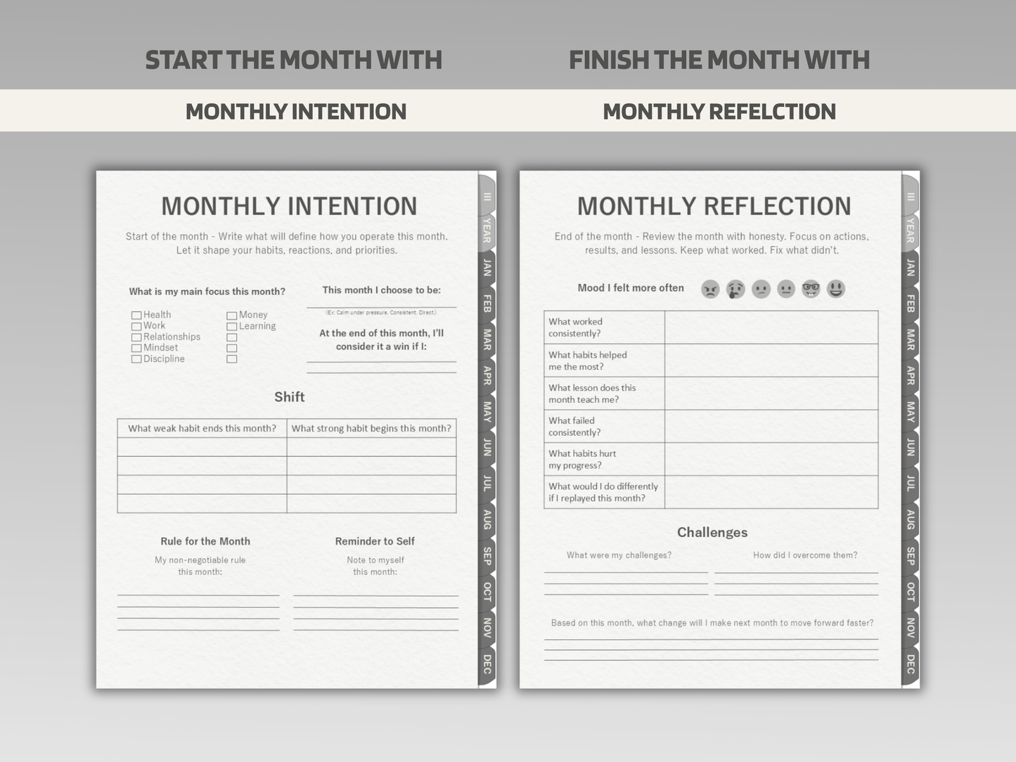 Men's Digital Journal | 365-Day Planner for Discipline & Focus