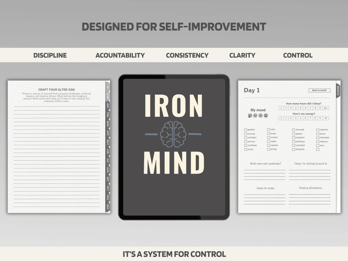 IRON MIND - 30 Days Journal - Iron Mind