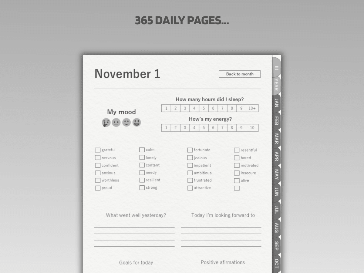 Men's Digital Journal - 365-Day Planner | Build Discipline & Mental Toughness - Men's Digital Journal