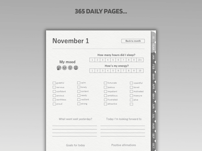 Men's Digital Journal - 365-Day Planner | Build Discipline & Mental Toughness - Men's Digital Journal